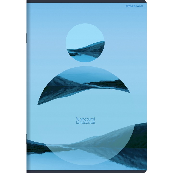 Caiet A5/60, Unnatural Landscape, 70g/m2, multicolor, set cu diverse modele