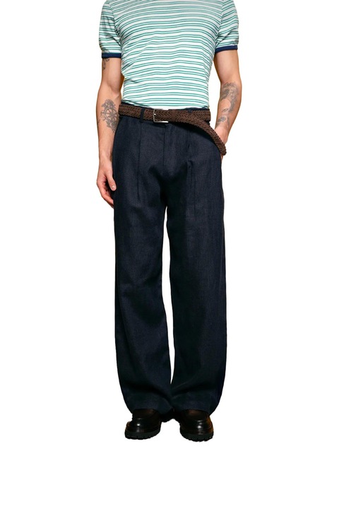 Pantaloni barbati, Giesto, bleumarin, in