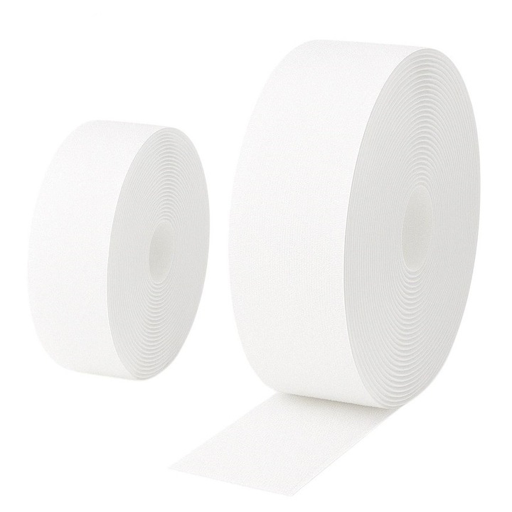 Tépőzáras szett varráshoz, fehér, 150mm, 25 m, kampós + hurkos