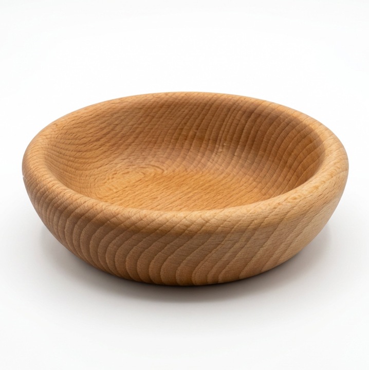 Bol din lemn de fag, peewit 12cm, uleiat, pentru sare si condimente