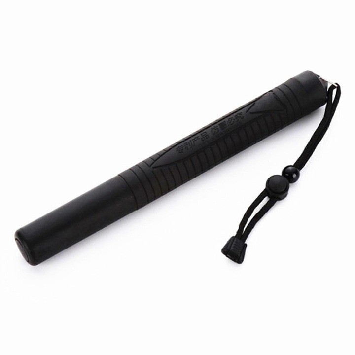 Baton de autoaparare, 55cm/64cm, negru, set de accesorii pentru exterior