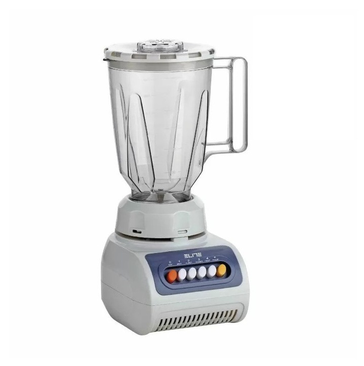 Блендер Elite VB535, 350W, 1.5L, Мелничка 0.6L, 4 скорости, Нож от неръждаема стомана, Бял