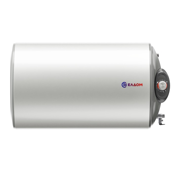 Хоризонтален бойлер ЕЛДОМ WHF08046FR, 80л. 3 kW, емайлиран водосъдържател, изводи отдясно, диаметър 462 mm