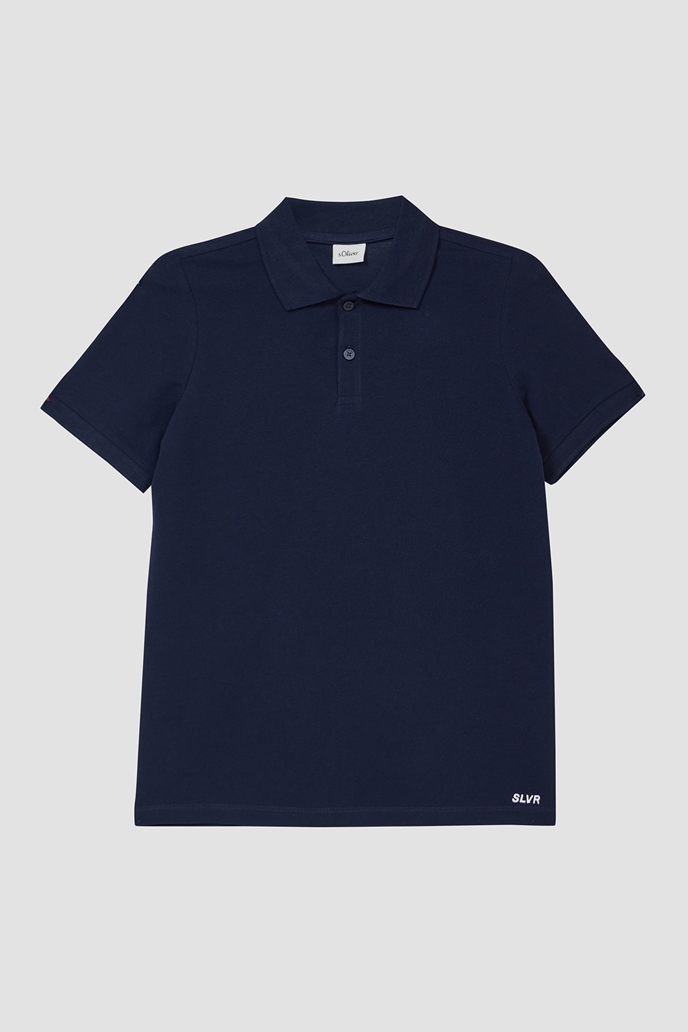 s.Oliver, Tricou polo cu model uni, Bleumarin, 146-152 CM