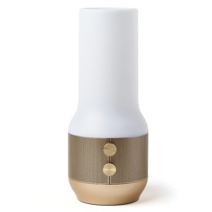 LED лампа 3в1 Lexon Terrace, Bluetooth дифузер, функция Powerbank, 4000mAh, 24ч автономност, 2xUSB-A, 1x USB-C, златна