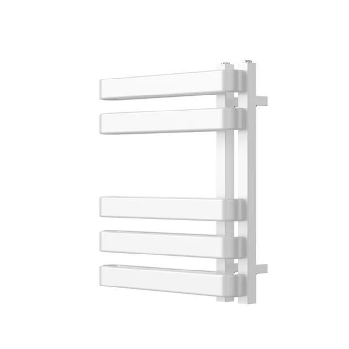 Calorifer baie port prosop MODIVA, alb mat, 5 brate orizontale, otel