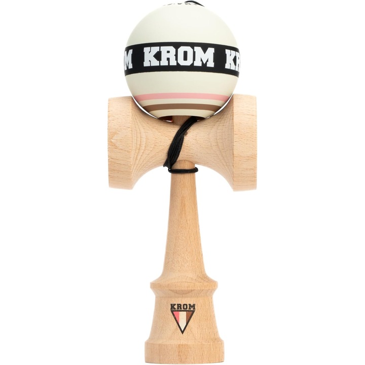 Kendama Krom STROGO Neapolitan Vanilla, lemn, echilibrat, set complet