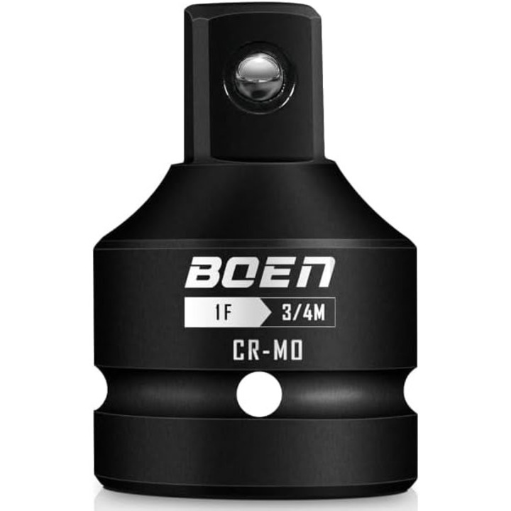 Adaptor impact cu prindere patrata, otel crom-molibden, 25mm, negru