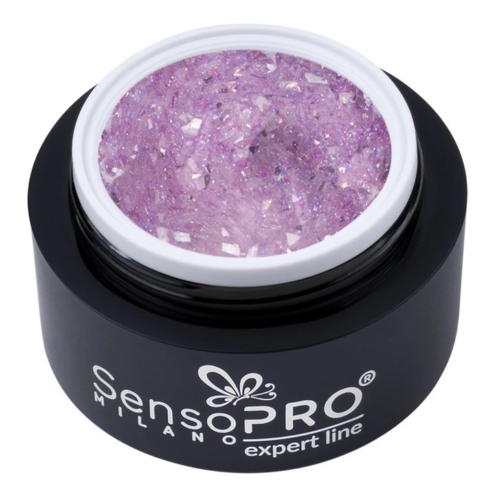 Gel Constructie Unghii Expert Line SensoPRO Milano - Pixie Dust 15ml