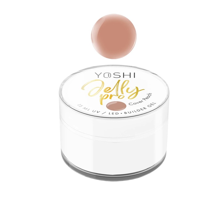 Jelly PRO Cover Peach – Gel de Constructie Profesional cu Nuanta Piersica Delicata, 15 ml