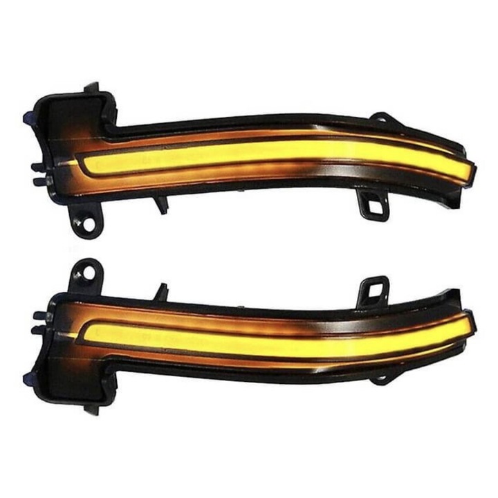 Set 2 Lampi Semnalizare Dinamica LED Oglinda BMW F20/F21/F22/F23/F30/F31/F32/F33/F36/X1/i3 – Dinamic Secvential, Plug & Play