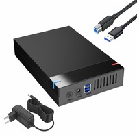 HDD extern, Garsonal®, Pentru 3.5 inch, 10TB, USB 3.0, instalare fara scule, compatibil cu Windows/Mac/Linux, Racire rapida, Negru