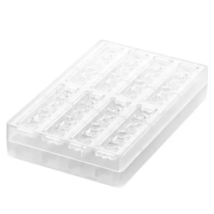 Форма за шоколадови блокчета, Silikomart Goccia-B, 10 кухини, прозрачна, 150x70 мм