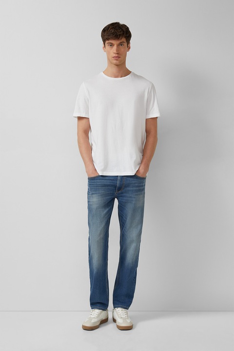 s.Oliver, Blugi slim-fit cu croiala dreapta Melio, Albastru inchis