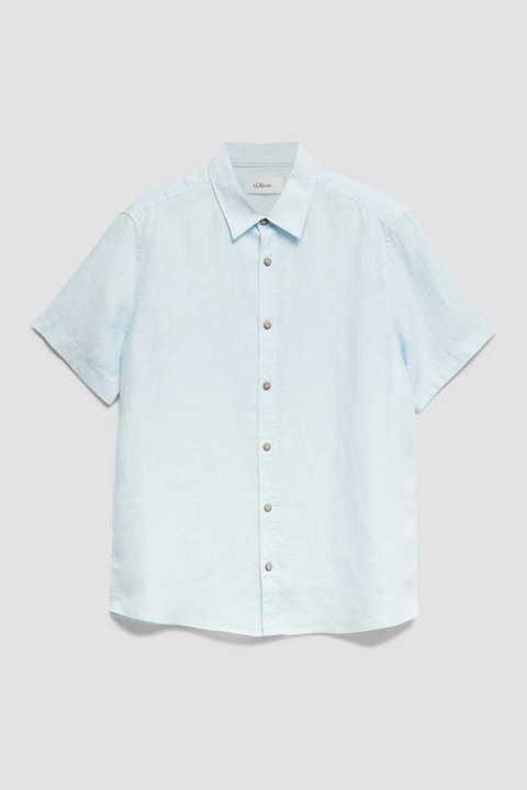 s.Oliver, Camasa regular fit de in, Albastru deschis, 2XL