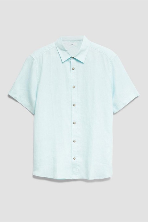 s.Oliver, Camasa regular fit de in, Verde deschis, L