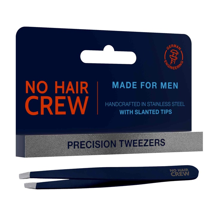 Pensetă pentru bărbați, No Hair Crew, inox, design ergonomic