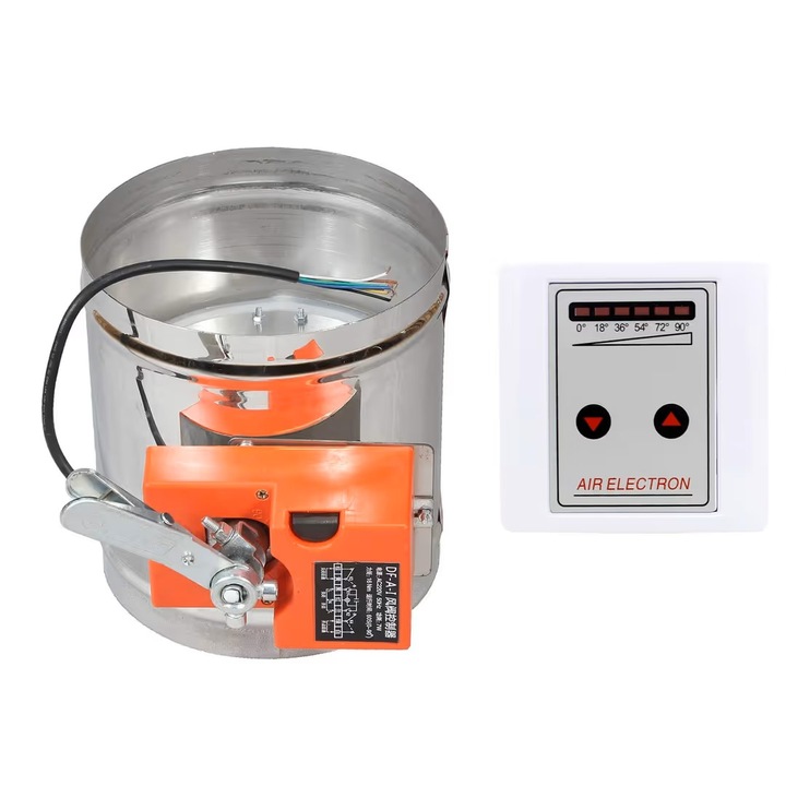 Vana de închidere ventilatie, 220V, 16NM, 63mm diametru, 5 pozitii