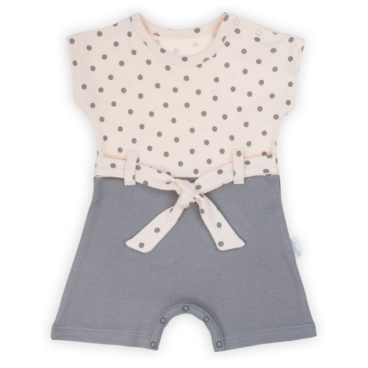 Nicol lazacborsó csíkos bébi rugdalózó, Lazacszín