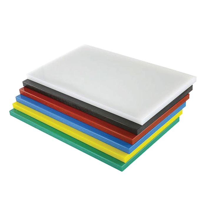 Tocator bucatarie profesional din polietilena, Yelkar, dimensiuni 530x325x12mm, culoare galben