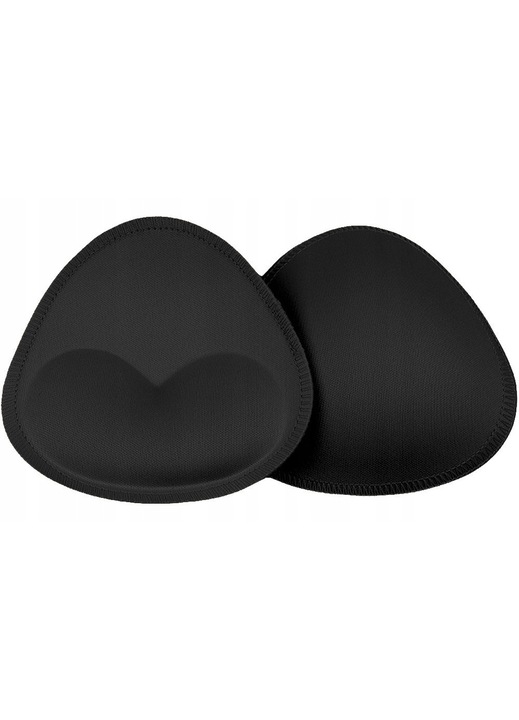 Set Insertii pentru Sutien, SNM, Spuma Respirabila, Efect Push Up, Negru, 13x13.5x3cm