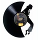 Michael Jackson dekoratív falióra - Moonwalk Legend, bakelit lemezből (Vinyl Record Clock), az ikonikus popkirály portréja, 30 cm átmérő, fekete