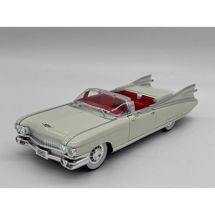 Fém autó Cadillac Eldorado Biarritz 1959 kabrió 1:24, visszahúzható, fények, nyitható ajtók, 23 cm