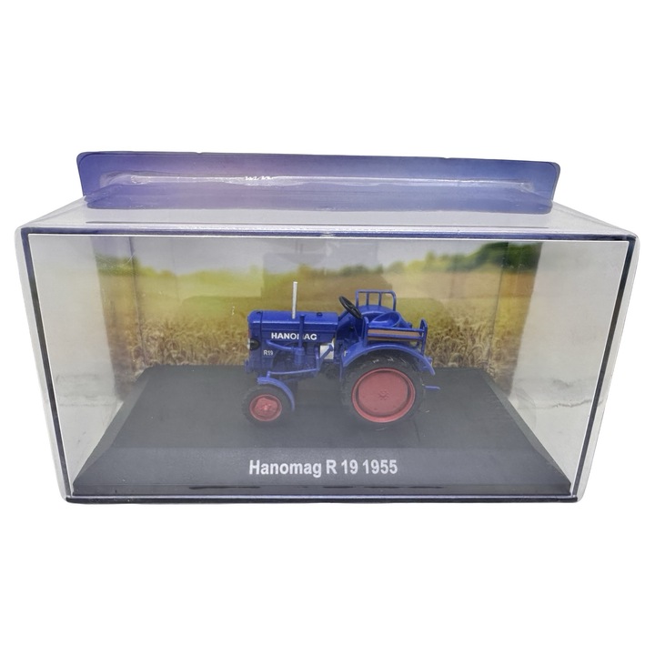 Macheta tractor Hanomag R19 1955 1:43 albastru replica metal die-cast