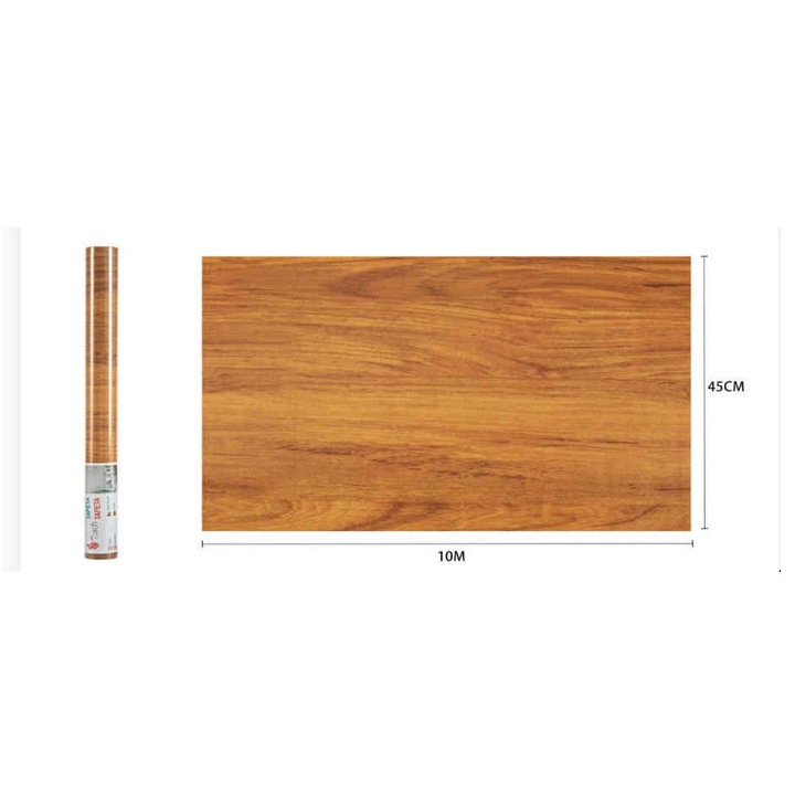 Prémium Mahagóni Faerezetű Öntapadós Tapéta 45cm x 10m - Torch