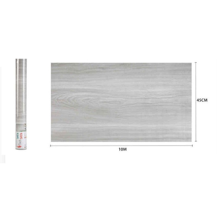 Modern Szürkés-Bézs Faerezetű Öntapadós Tapéta 45cm x 10m - Torch