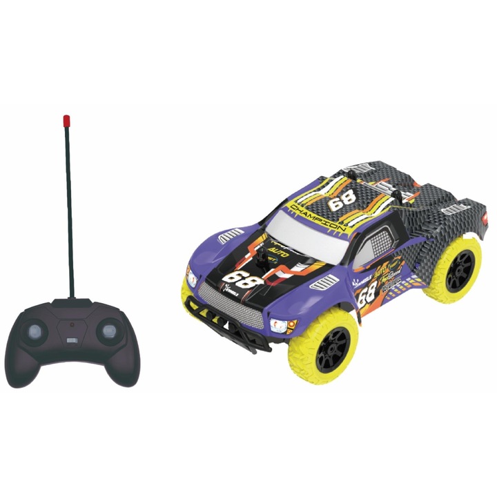 Nitro Racer távirányítós kisautó, 1:24 méretarány, 19 cm, RC játék gyerekeknek, kék