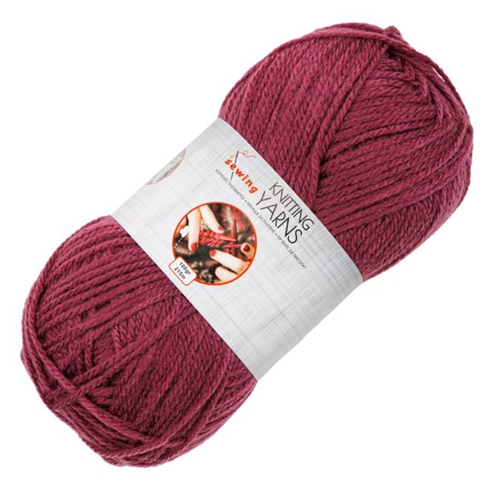 Fir De Tricotat Acrilic Mov 100g 215m Pentru Crosetat Si Proiecte Creative