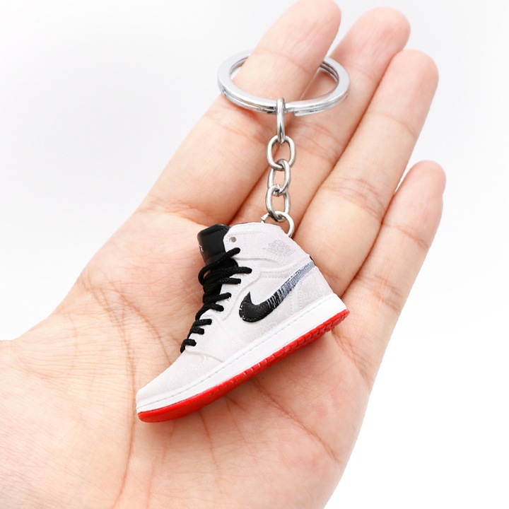 3D kulcstartó, kosárlabda cipő, PVC, 5x2x2cm