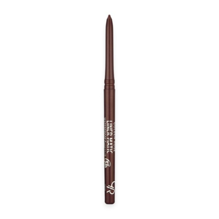 Creion de ochi retractabil 207 Dark Amethyst Liner Matic Waterproof Golden Rose 0.35 g