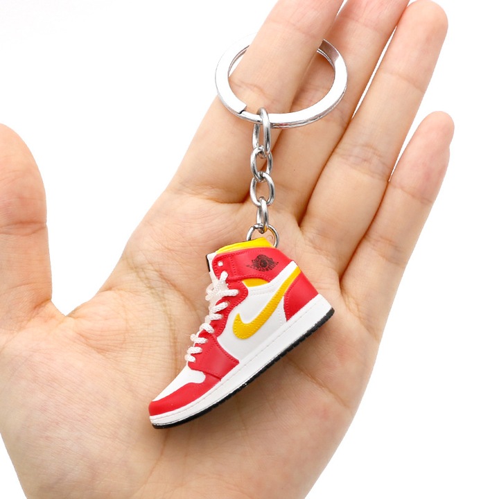 3D kulcstartó, kosárlabda cipő, PVC, 5x2x2cm