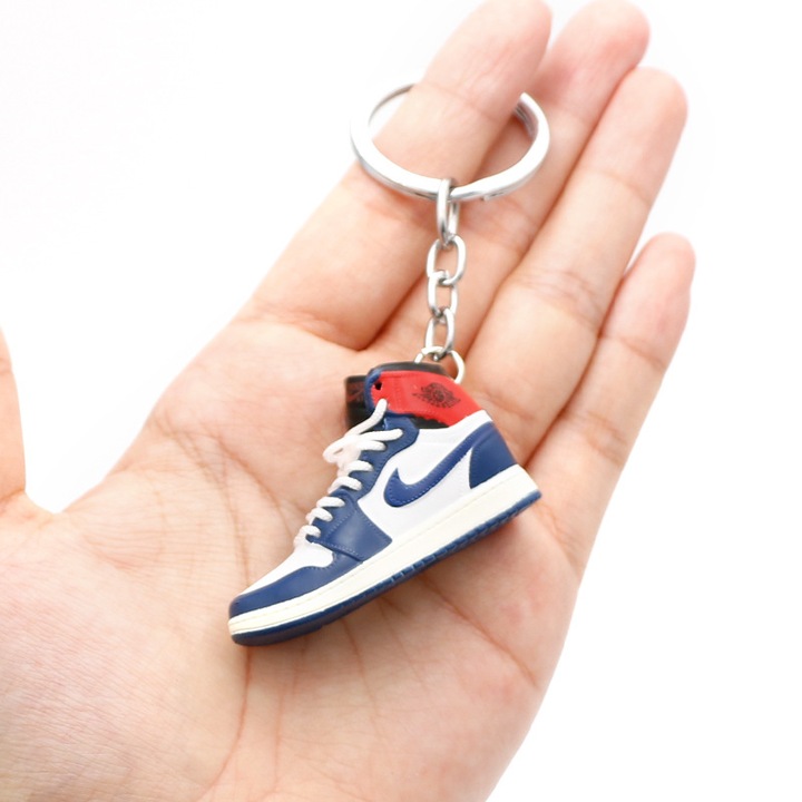 3D kulcstartó, kosárlabda cipő, PVC, 5x2x2cm