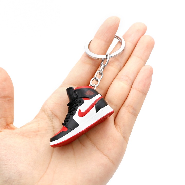 3D kulcstartó, kosárlabda cipő, PVC, 5x2x2cm