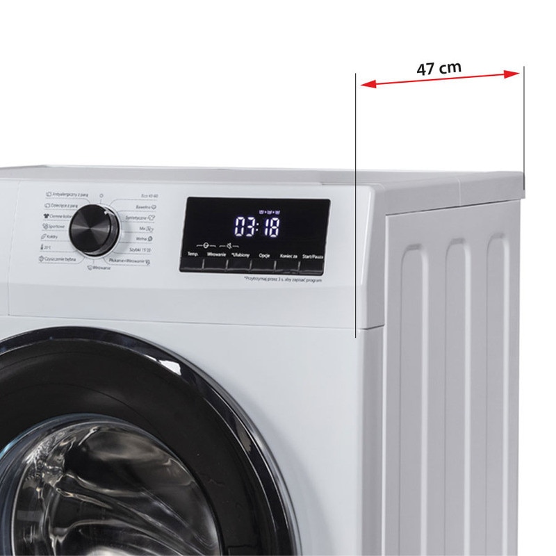 Masina de spalat, MPM MPM-4610-PH-02, 6 kg, 1000 RPM, C, Alb-Negru