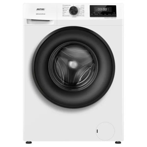 Masina de spalat, MPM MPM-4610-PH-02, 6 kg, 1000 RPM, C, Alb-Negru