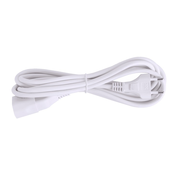 Удължител 3 метра 3G1.0mm2 бял с детска защита малък контакт 2300w Aigostar