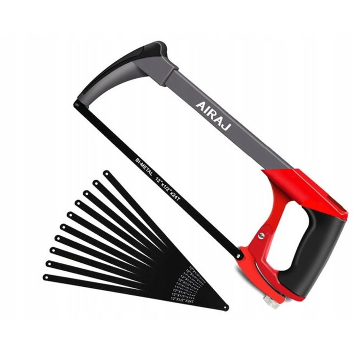 Fierastrau multifunctionala pentru metal, AIRAJ, tensiune reglabila, antiderapant