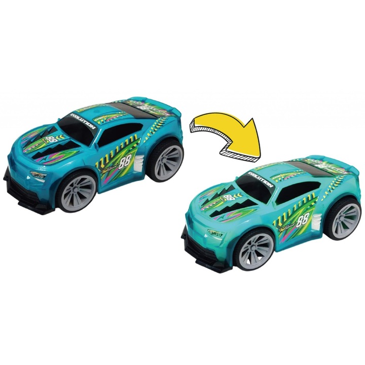 Autó fénnyel, hanggal és PullBack Racer rendszerrel, 1:24, Zöld