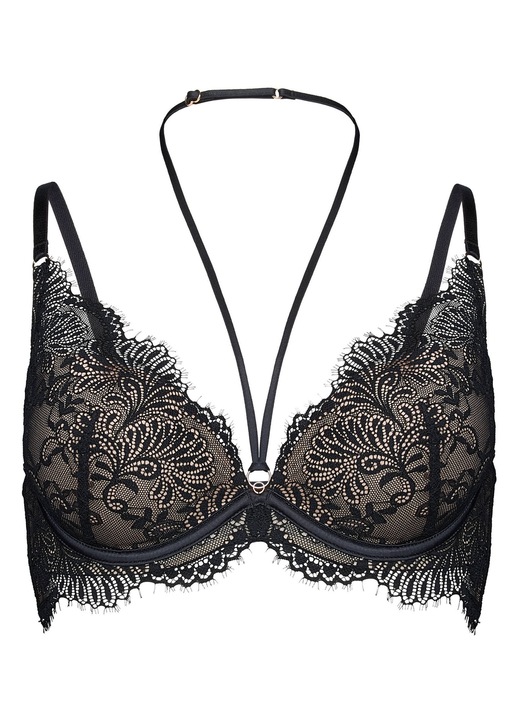 Sutien push-up, dama, Cheer, Negru