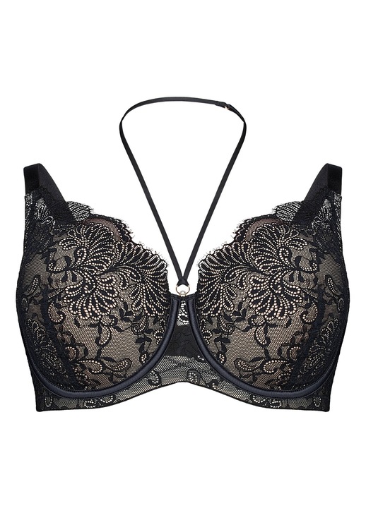 Sutien elegant, dama, Cheer, Negru