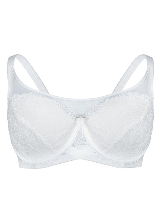Sutien elegant, dama, Crown, Alb
