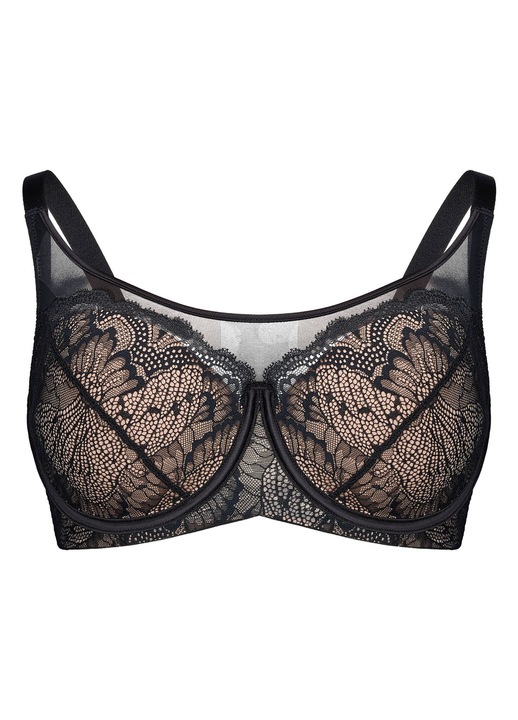 Sutien elegant, dama, Crown, Negru