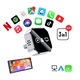 Adaptor Auto Wireless 3in1 BIZAIMO®, Carplay & Android Auto & AirPlay, Bluetooth 5.3, Dual Core, WIFI 2.4 Ghz & 5 Ghz, Plug & Play, Auto-reconectare, Aluminiu + Sticla 6H, Negru Argintiu