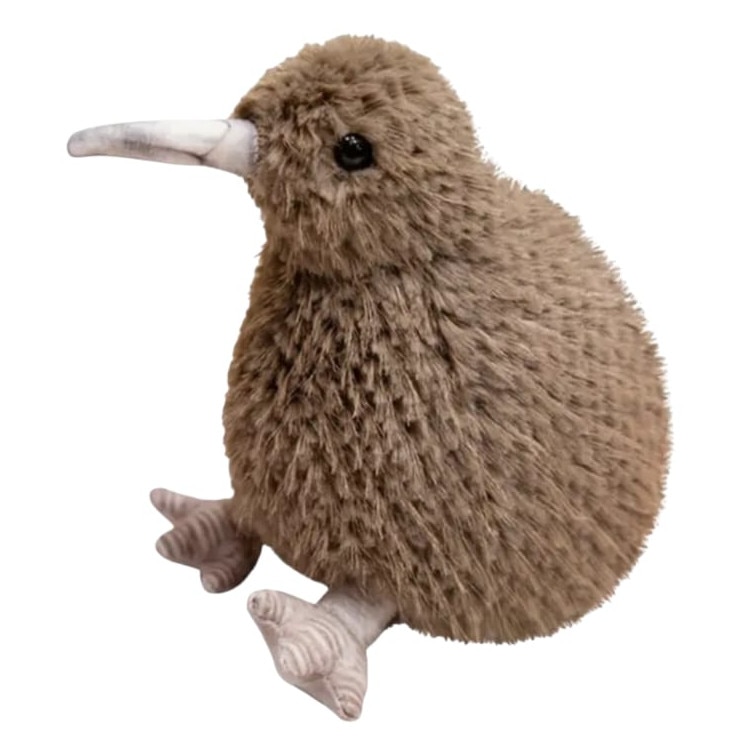 Pasarea kiwi de plus, jucarie de plus, maro inchis, 25 cm - eMAG.ro