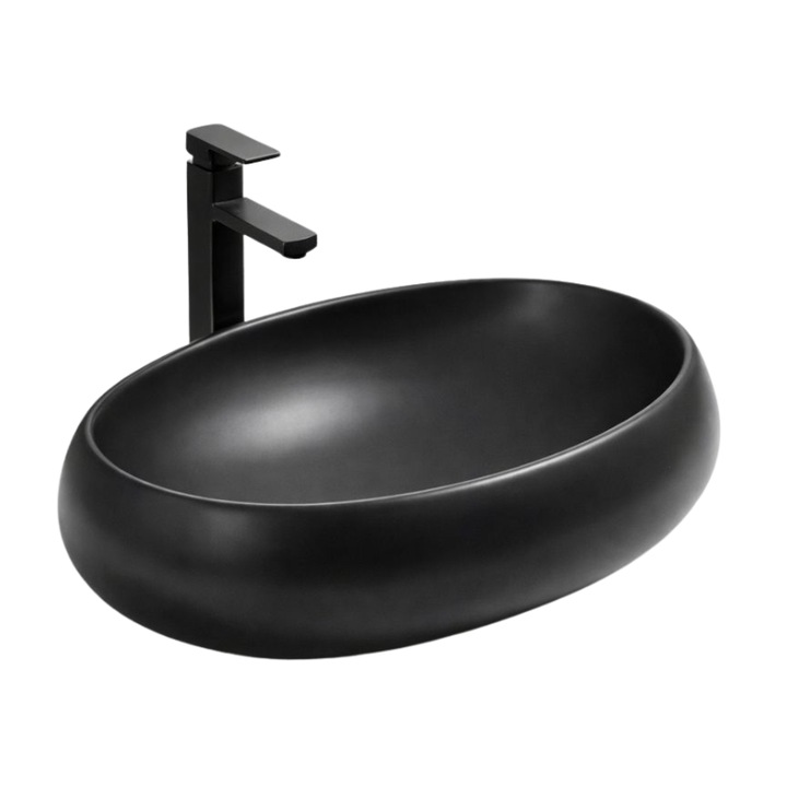 Lavoar ceramic, Imorom, 9030B, design modern, rezistent la zgârieturi, 48x34cm