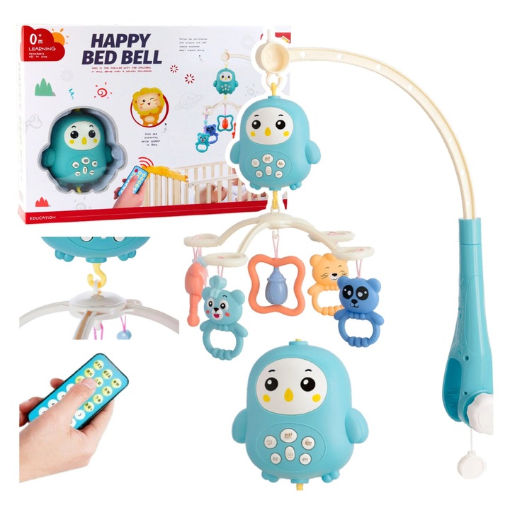 Jucarie interactiva carusel interactiv pentru bebelusi, 41.5 x 30.5 x 8.5 cm, Lean 28798